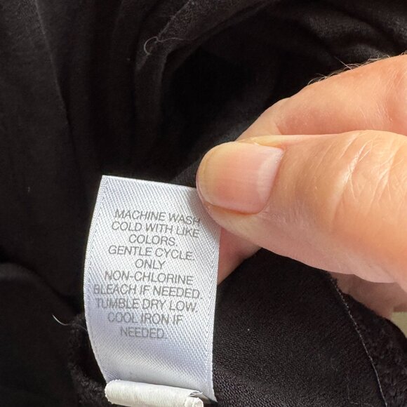 J.Jill Wearever collection one-button flowy jersey knit cardi, black, size PL - Picture 8 of 12